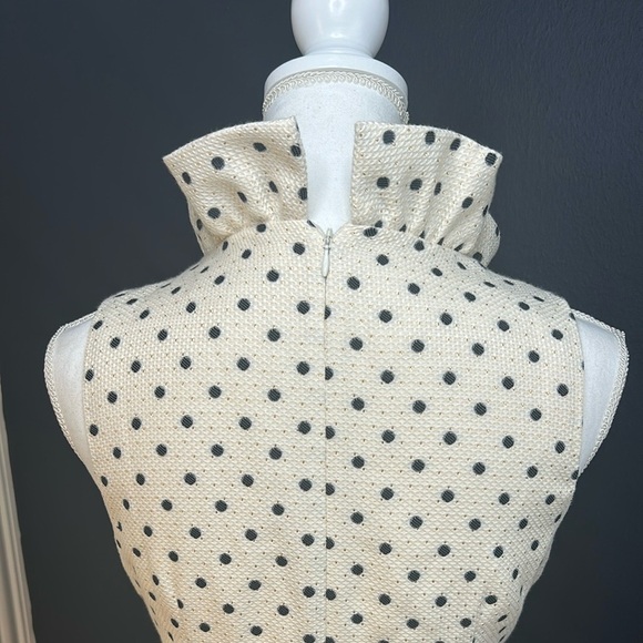 NWT Harper Rose Fit & Flare Dress | Metallic Gold & Black Polka Dot | Size 8 - Picture 5 of 12